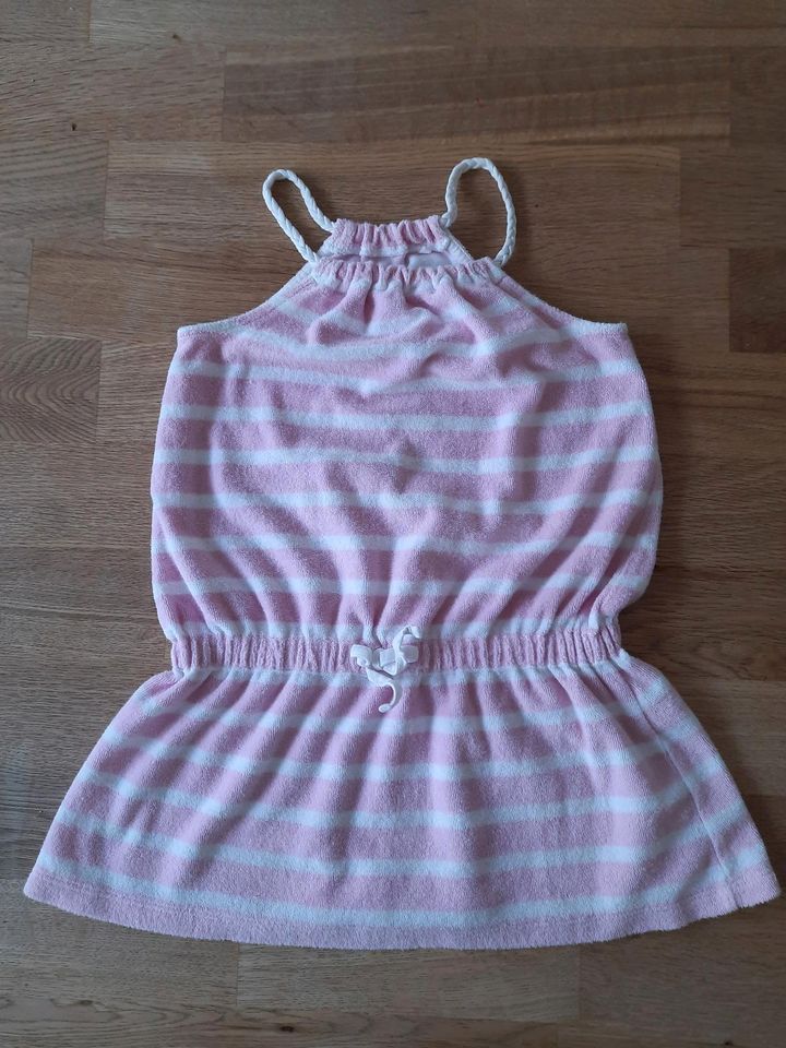 Strandkleid, Frottee-Kleid, rosa weiß, 98/104 in Olpe