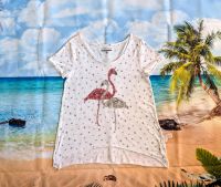 ❤️ Flamingo Pailletten Vokuhila T-Shirt Gr XL 46 Shirt GINA Berlin - Tempelhof Vorschau