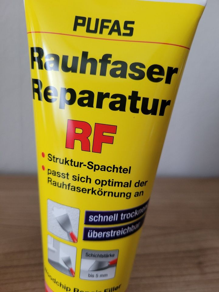 1 Tube PUFAS  Rauhfaser Reparatur Spachtel RF  (noch übrig) in Paderborn