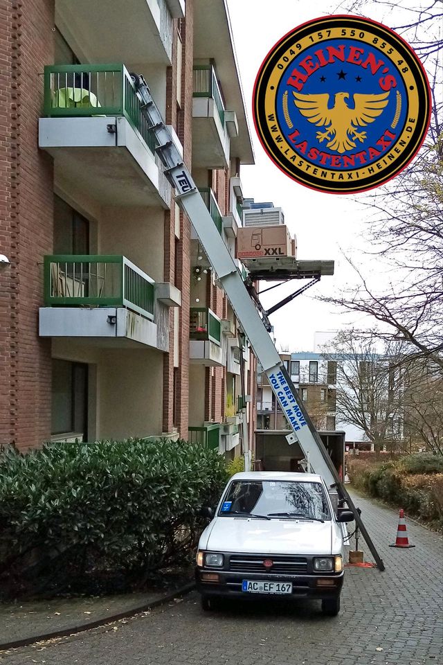 Möbellift mit Fahrer/Bediener, Möbelaufzug, Lift, Fassadenlift, in Aachen