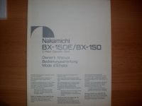 NAKAMICHI BX-150E/BX-150 Bedienungsanleitung Brandenburg - Birkenwerder Vorschau