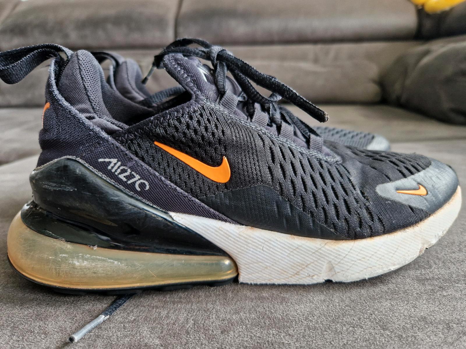 Nike air max 270 black white orange 2025