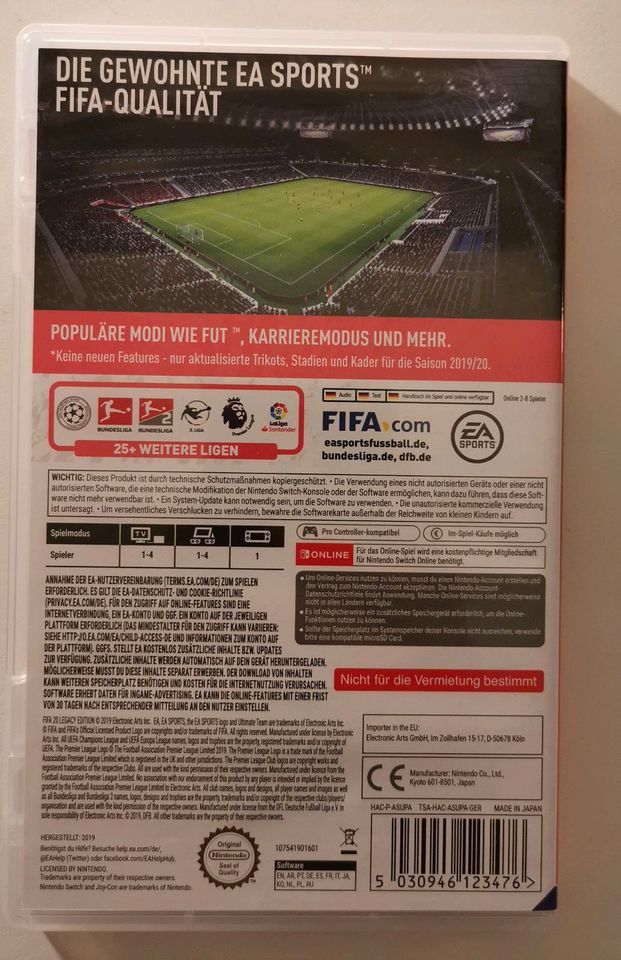 Nintendo Switch Spiel Fifa 2020 Legacy Edt. Top in Wetter (Ruhr)