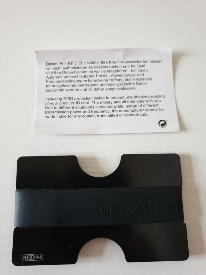Anti-RFID Etui Schutzhülle für Kreditkarte in Dresden