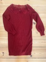 Rotes Strickkleid Gr. S mit Spitze Berlin - Spandau Vorschau