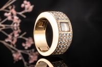 Chopard Happy Diamonds Ring eckig Diamanten Brillanten Gelbgold Nordrhein-Westfalen - Wegberg Vorschau