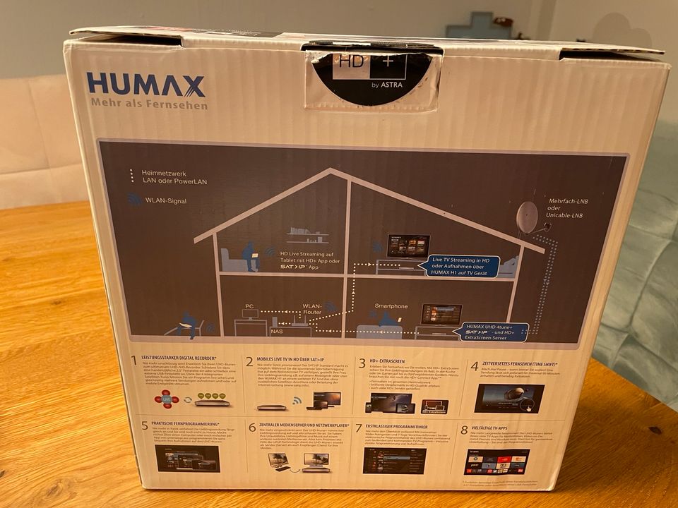 Humax UHD 4tune+ (HGS-1000S) Ultra HD 4K Receiver Neuwertig! in Mülheim (Ruhr)