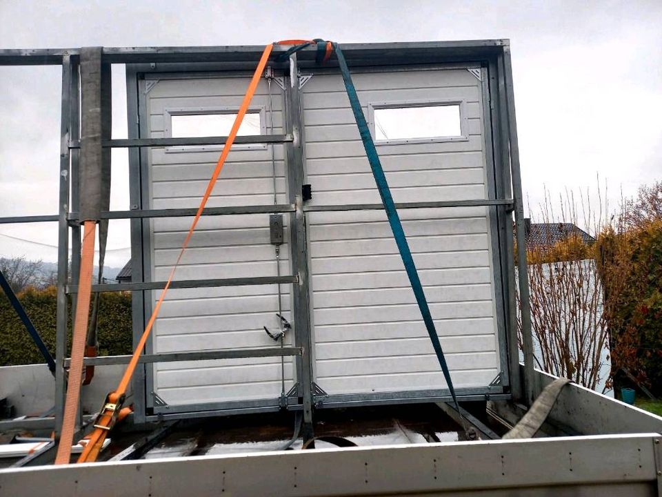 Hoftor container Garagentor haustür trapezblech rolltor schwingtor pflug Schiebetür sektionaltor hallentor gartentor gartentür garagentür doppelflügeltor tor carport hundebox in Falkenberg/Elster