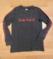 ✨ Langarmshirt von Levi’s, dunkelgrau grau rot, Gr. 140 - wie neu Berlin - Mahlsdorf Vorschau