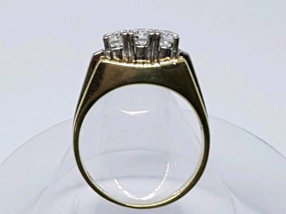 Brillant-Ring,wunderschön,585er Gold,3 gr.Brillanten, zus.0,6 ct. in Gevelsberg