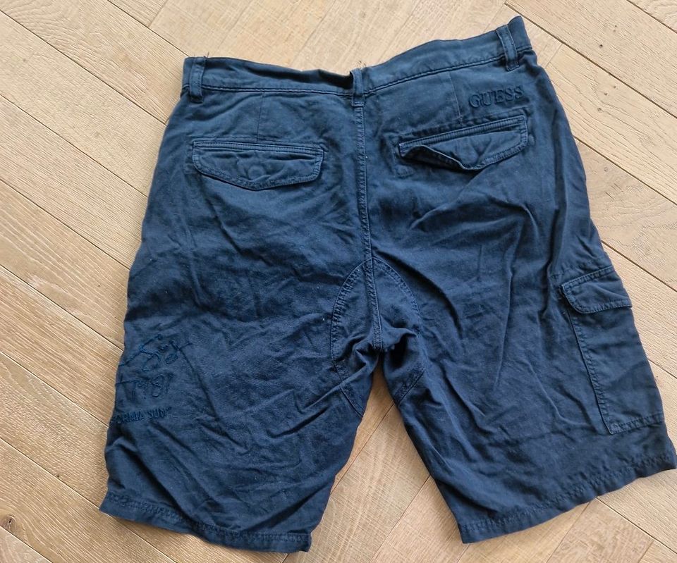 Guess blaue Shorts mit Leinen Gr. 164, sehr guter Zustand in Homburg
