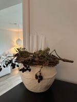 Trockenblumen Kerzen Gesteck Advent mit Vase beige japandi boho Schleswig-Holstein - Flensburg Vorschau