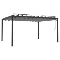 Pergola mit Lamellendach 3x4 m Anthrazit Stoff Aluminium Pavillon Bayern - Bad Kissingen Vorschau