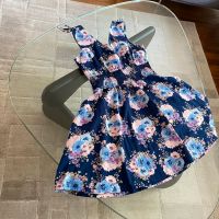 H&M Sommerkleid dunkelblau Blumen Gr 158 Baden-Württemberg - Reilingen Vorschau