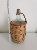 Glasflasche Korbflasche mit Korken Deko alt vintage Baden-Württemberg - Karlsruhe Vorschau