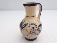 Krug Henkelkrug Vase beige blau Handarbeit Zwiebelmuster 14 cm Nordrhein-Westfalen - Geldern Vorschau