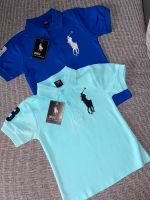 2 coole Poloshirts BIG PONY in 110 Sommer blau & türkis Nordrhein-Westfalen - Nordwalde Vorschau