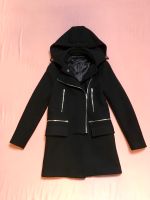 Zara Wollmantel Dufflecoat Stil Mantel Silber Details XS schwarz Saarland - Mandelbachtal Vorschau