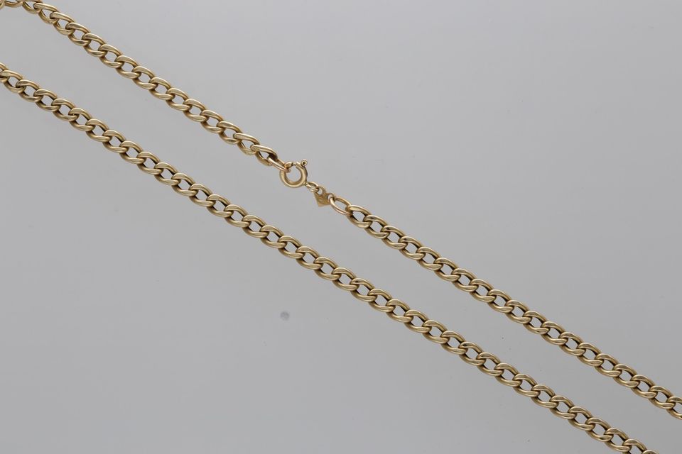 GOLD KETTE & ANHÄNGER 14k 585 47cm L 0,1cm B 6,53g GG AU in Berlin