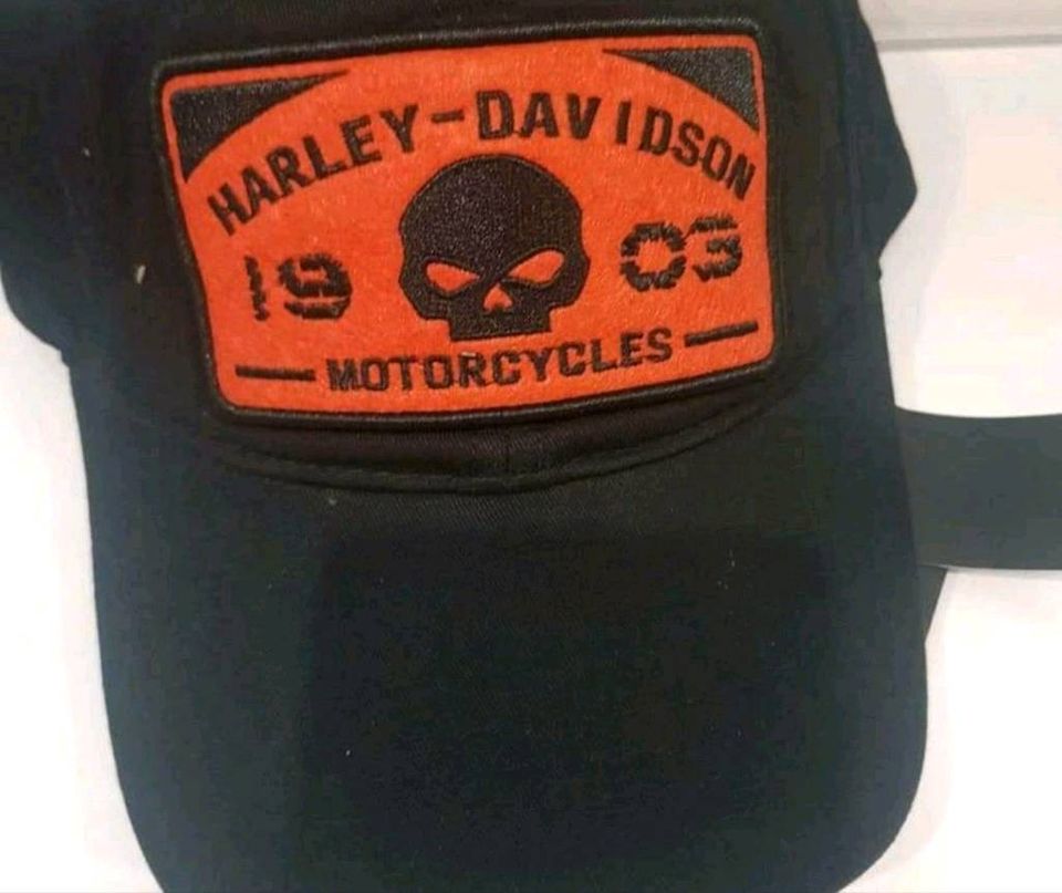 Harley-Davidson  Basecap  3 verschiedene Motive  Metall, Skull, in Krefeld