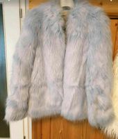 Pull & Bear Jacke hellblau West Kunstfell Kunstpelz fake fur Dresden - Striesen-Ost Vorschau