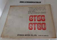 Yamaha GT 50, Yamaha GT 80 - Anleitung für Wartung und Unterhalt Hessen - Dautphetal Vorschau