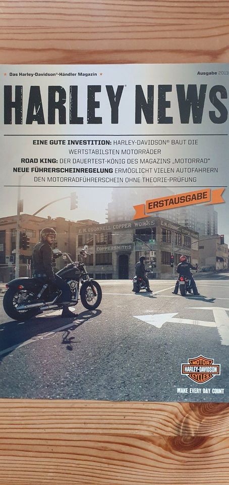 Harley-Davidson - Erstausgabe Harley News 2013  - 4-seitig in Gerlingen