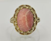 60er Jahre Rhodochrosit Modernist Ring 333 Gold 8 k Niedersachsen - Reinstorf Vorschau