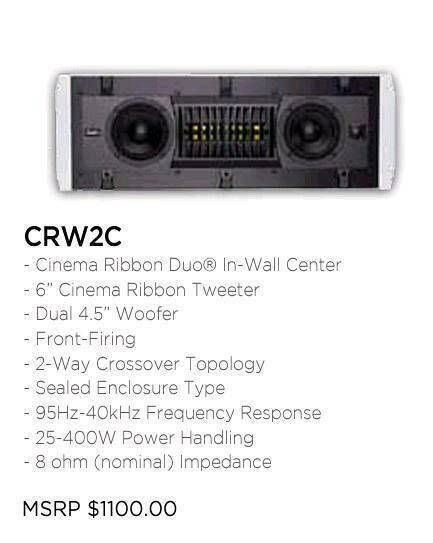 Sunfire | CRW-2C | Cinema Ribbon Duo | In-Wall Speaker | [2] in Bischweier