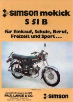 ×SUCHE× Simson S51B in Olympiablau / S51 / IFA / S50 / Trabi Berlin - Pankow Vorschau