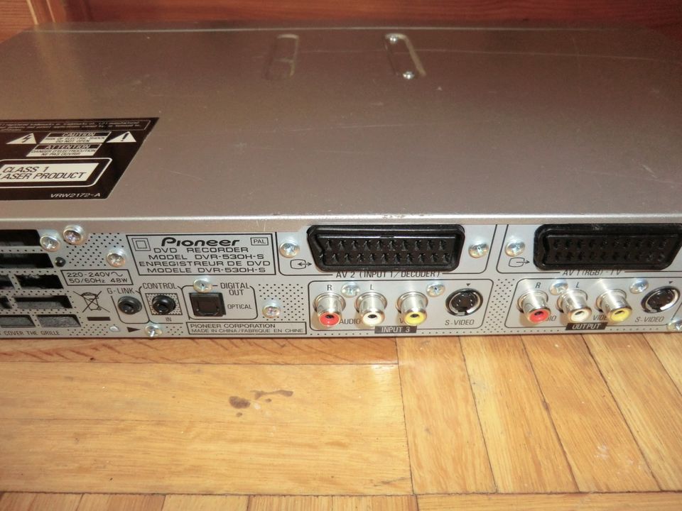 Pioneer DVR-530H-S DVD Recorder - gebraucht - ohne Fernbedienung in Hamburg