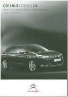 Der neue Citroen C4 - Preise/Daten/Ausstattung - Prospekt 11/201 Thüringen - Jena Vorschau