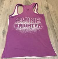 Zumba Fitness Shirt Top S Lila Weiß Hessen - Rodgau Vorschau