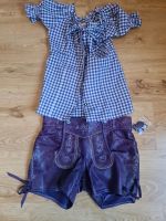 Lederhose lila glatt mit Bluse Größe 34 Tracht Hose Trachten Thüringen - Heßles Vorschau