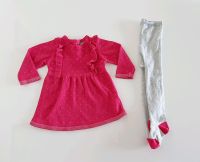 PINKES BABY STRICKKLEID MIT STRUMPFHOSE MÄDCHEN OUTFIT GR.62 0-3 Hessen - Offenbach Vorschau