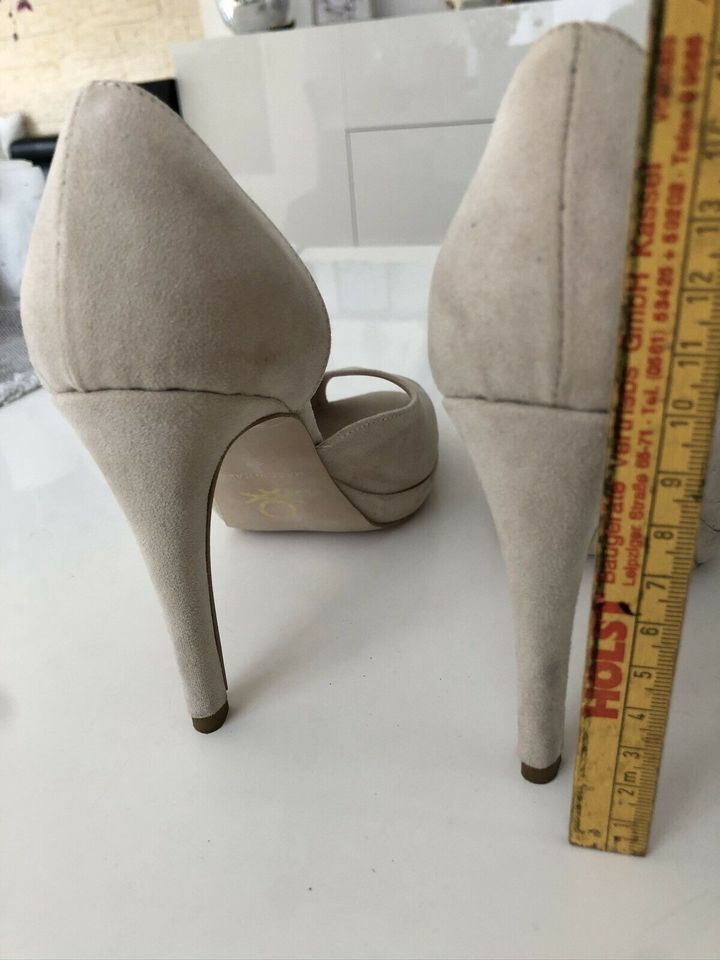 Pumps Benetton nude beige Gr 37 High Heels Peeptoe in Köln