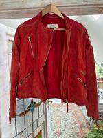Rote Lederjacke, Wildleder, Bikerjacke Bayern - Erlangen Vorschau