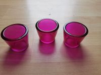 1,25€ oder was Süßes für 3 Teelichter pink aus Glas Brandenburg - Kolkwitz Vorschau