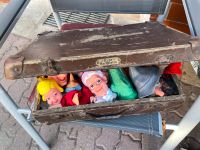 Kasperle Puppen ,, alt im  antiken Koffer 13 Figuren Sachsen-Anhalt - Hinsdorf Vorschau