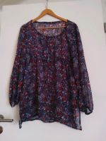 Tunika/Bluse Gr. L/XL, blau mit Blumen, transparent, Gina Benotti Nordrhein-Westfalen - Ense Vorschau