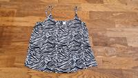 H&M Divided Top 36 S Zebra  Animalprint oversized  V Ausschnitt Hessen - Brensbach Vorschau
