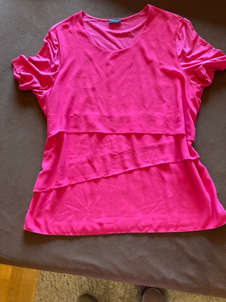 Gerry Weber Damen Shirt pink , vorne im 3 lagen Look Gr 42 in Mülheim (Ruhr)