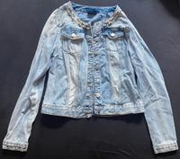 Jeansjacke mit Perlenapplikation Leipzig - Engelsdorf Vorschau