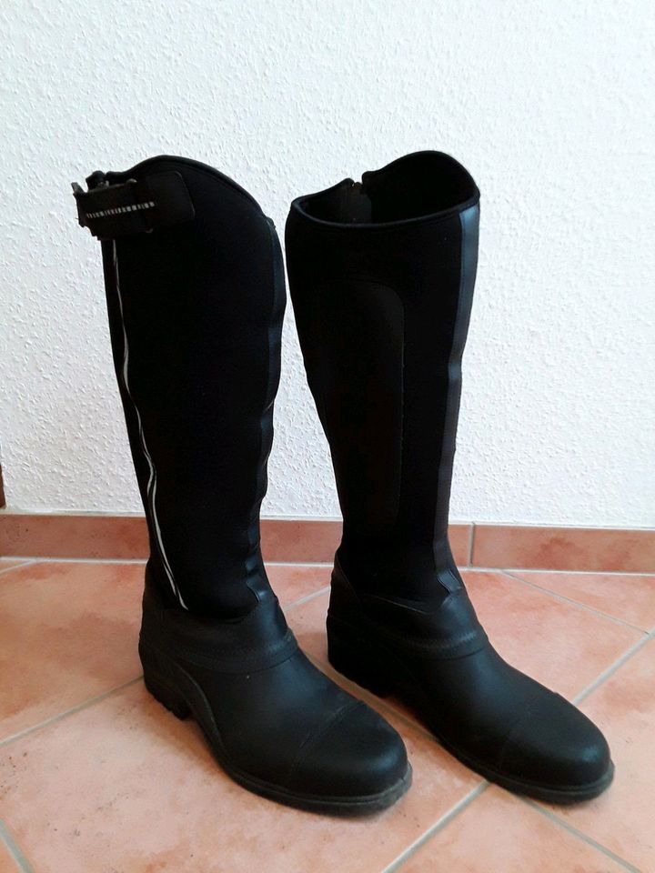 Busse Thermostiefel Reitstiefel, schwarz, Größe 41 in Gettorf