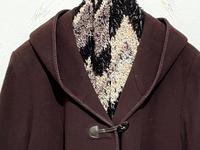 Damenmantel Schurwolle/Cashmere in Braun mit Kapuze und Schal Hessen - Felsberg Vorschau