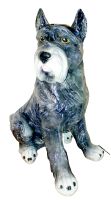 Hund Gartenfigur/Tierfigur Schnauzer | Lebensgroß | 50cm / 11kg Nordrhein-Westfalen - Gelsenkirchen Vorschau
