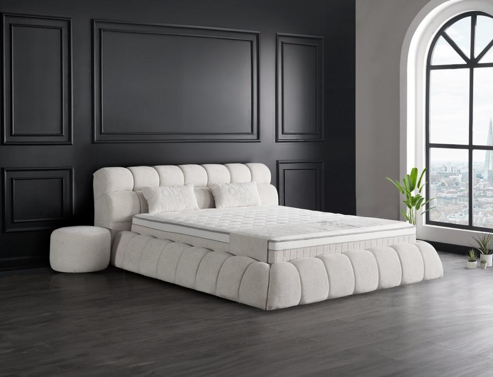 NEU Boxspringbett Tief Beige Creme Bettkasten Bett Matratze in Köln