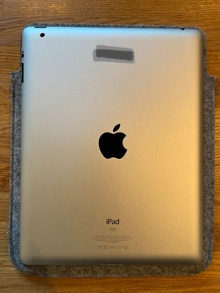 Apple I Pad 3 Generation, weiss /silber, 64 GB, wlan, GRAVUR in Düsseldorf