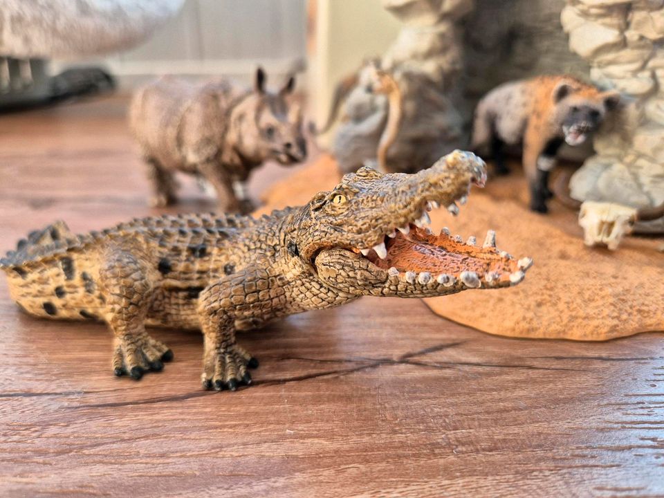 Schleich Wild Life // Höhle und 12 Tiere in Oberboihingen