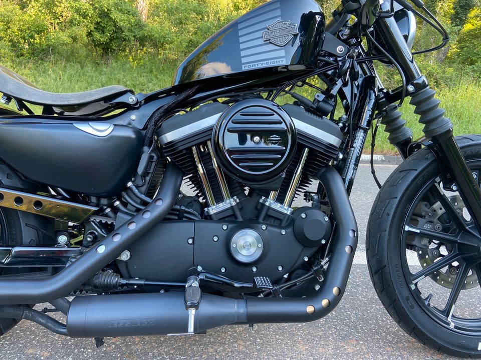 Harley-Davidson Sportster Iron 883 Bobber Kesstech Forty Eight in Weinsheim (Kr Bad Kreuznach)